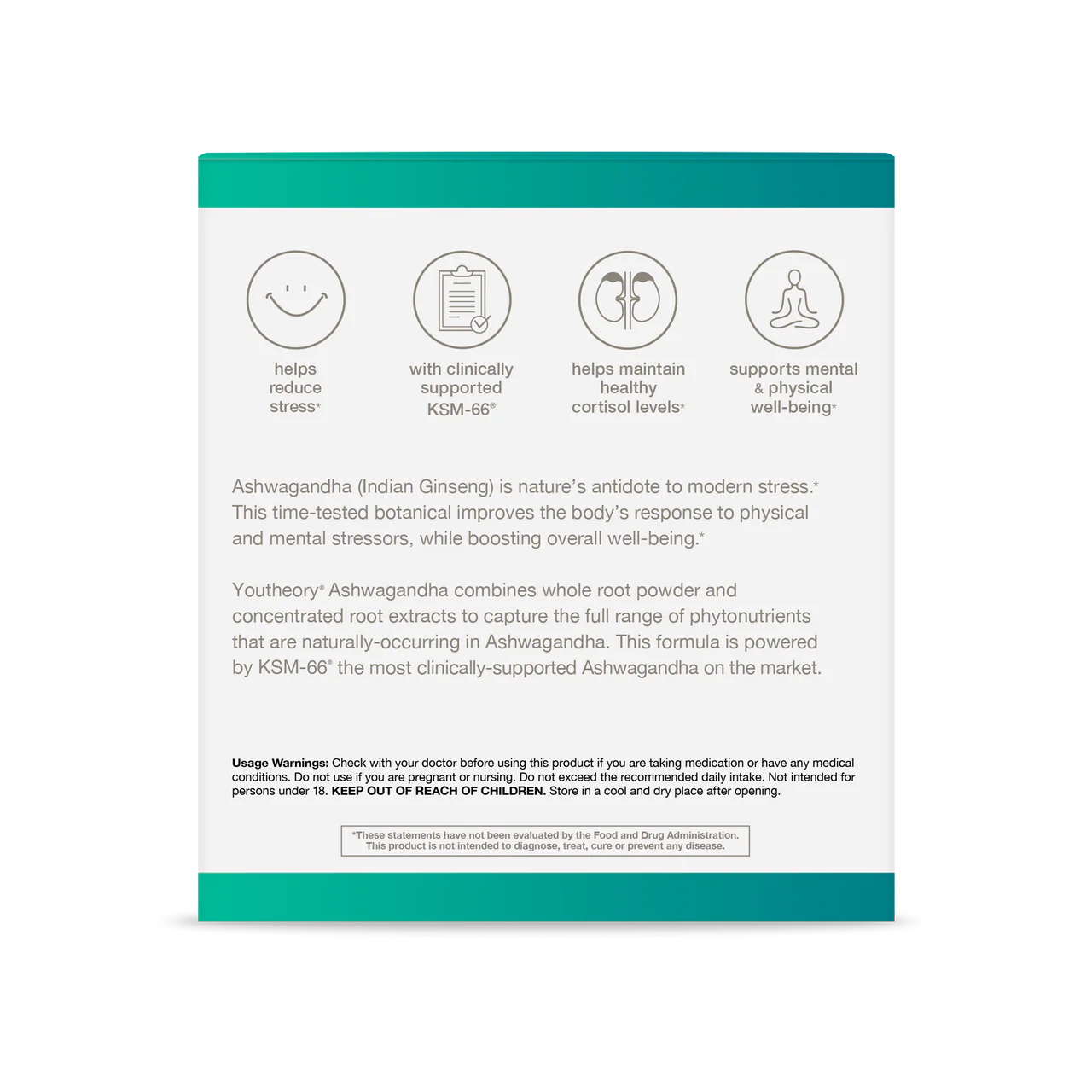 Youtheory® Ashwagandha Liquid (600 mg) Stress Support Supplement