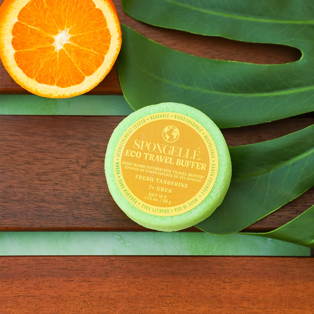 Spongellé® Eco Travel Buffer - Fresh Tangerine (7+ Washes)