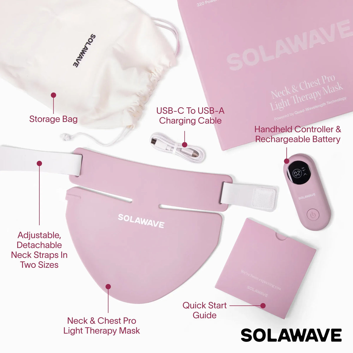 Solawave Neck & Chest Pro Light Therapy Mask