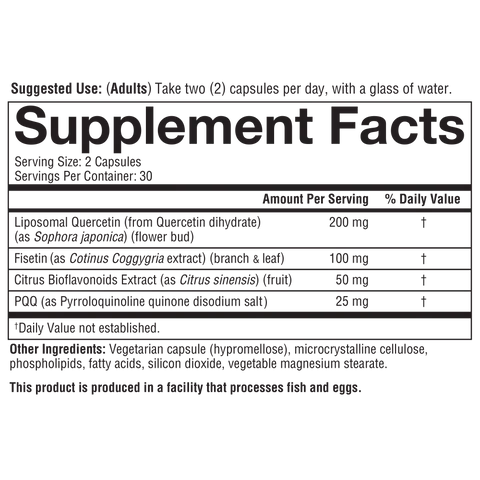 Youtheory® Liposomal Quercetin+ Senolytic Cellular Cleanse
