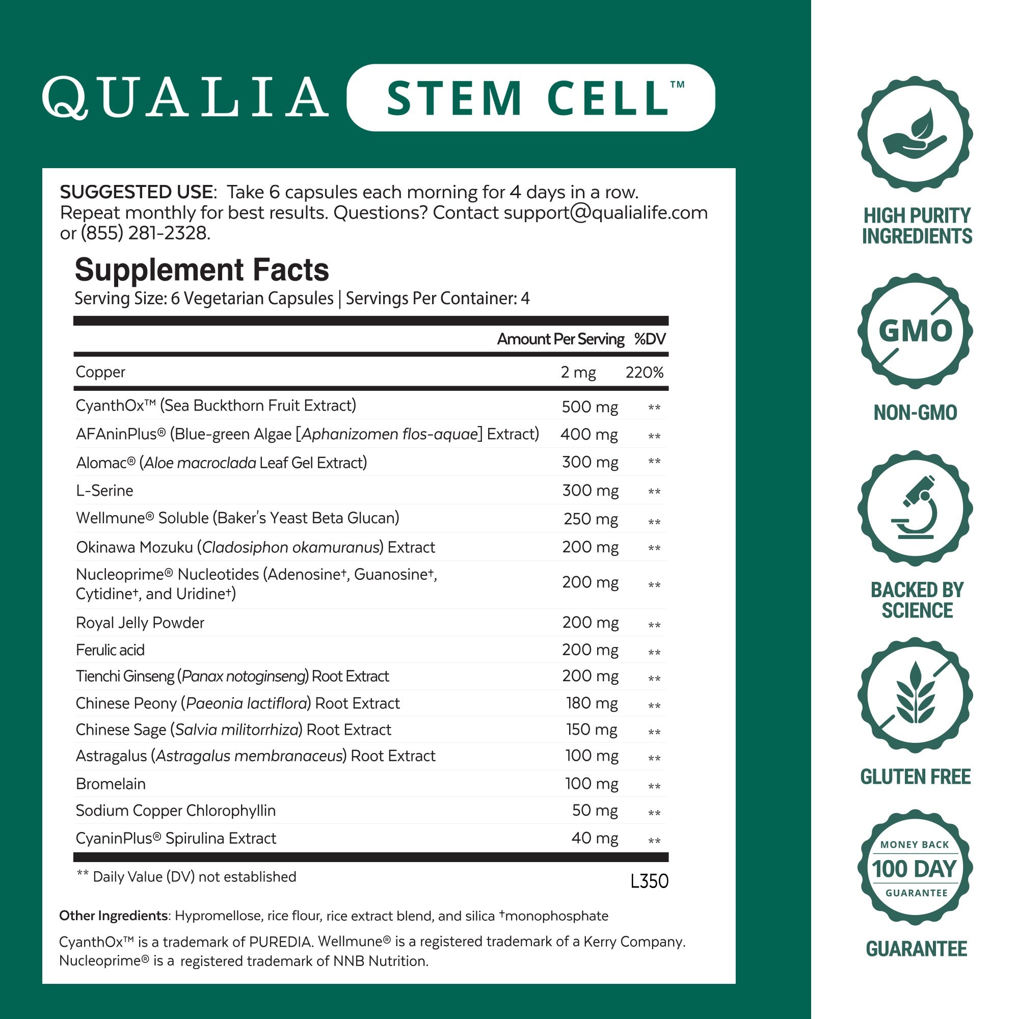 Qualia Stem Cell™ - Stem Cell Support for Renewal & Repair