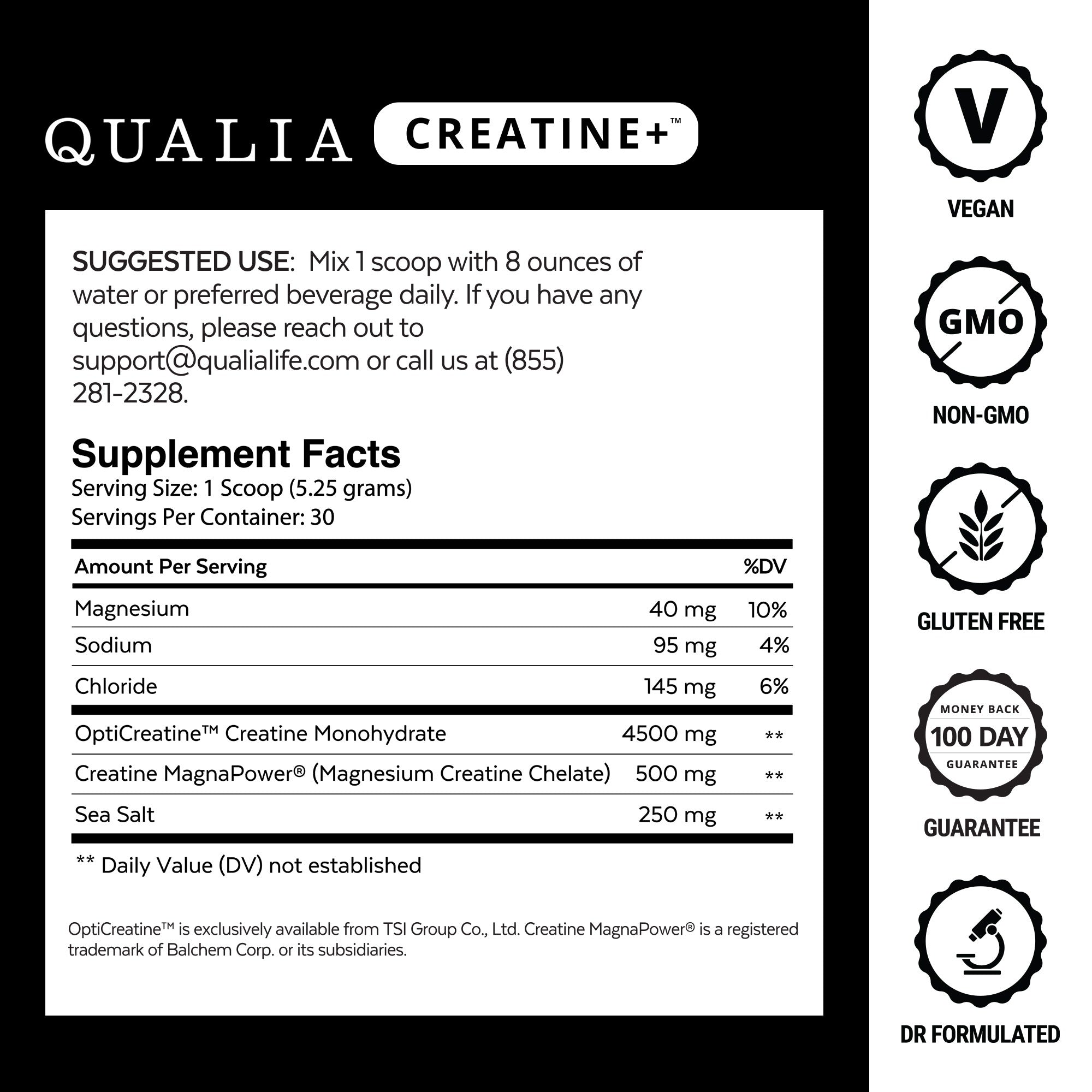 Qualia Creatine+ - Advanced Creatine Complex For Muscle and Brain Health