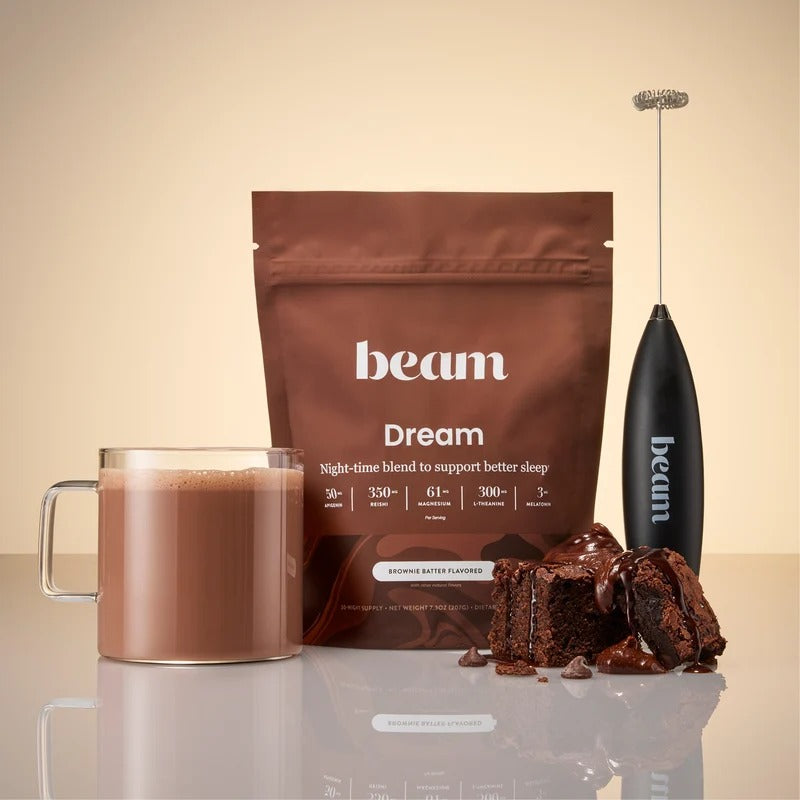 Beam Organics Dream Sleep Supplement - Brownie Batter (15 Servings)