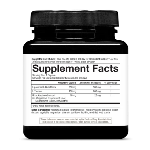 Youtheory® Liposomal Glutathione+ with Resveritrol for Healthy Aging