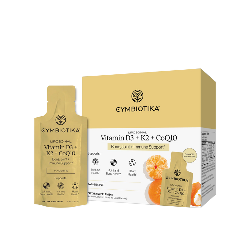 Cymbiotika® Liposomal Vitamin D3 + K2 + CoQ10 (New & Improved)