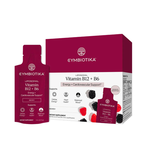 Cymbiotika® Liposomal Vitamin B12 + B6 for Energy + Cardiovascular Support