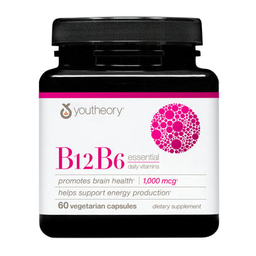 Youtheory® B12B6 Capsules Brain Health & Energy Support