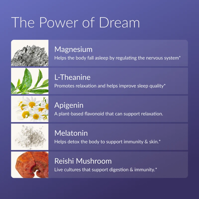 Beam Organics Dream Sleep Supplement - Brownie Batter (15 Servings)