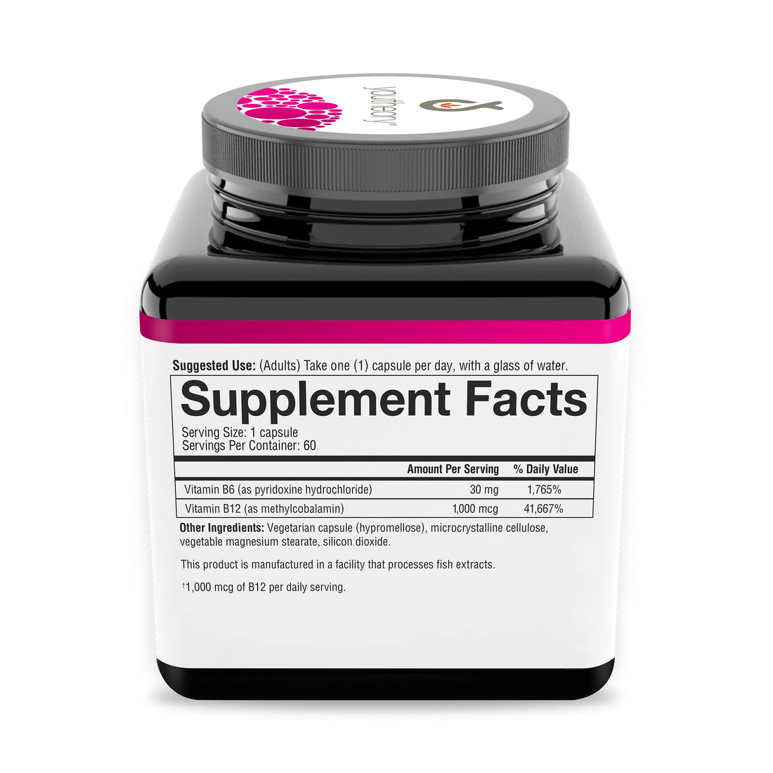 Youtheory® B12B6 Capsules Brain Health & Energy Support