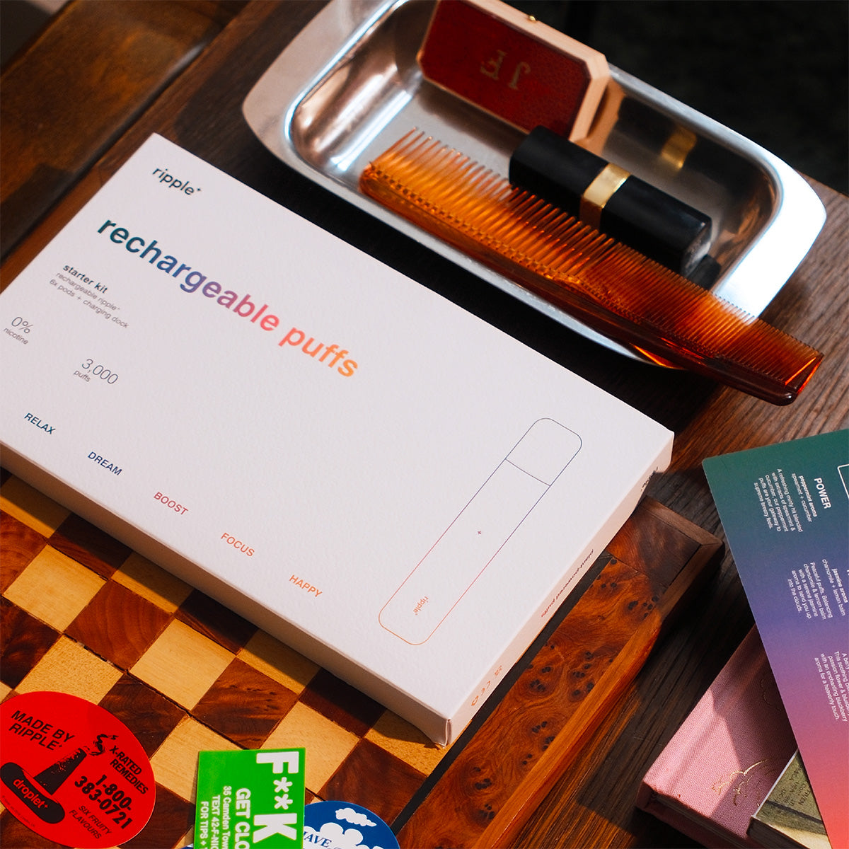 ripple⁺ POD Starter Kit (1x Device + 6x Aroma PODs)