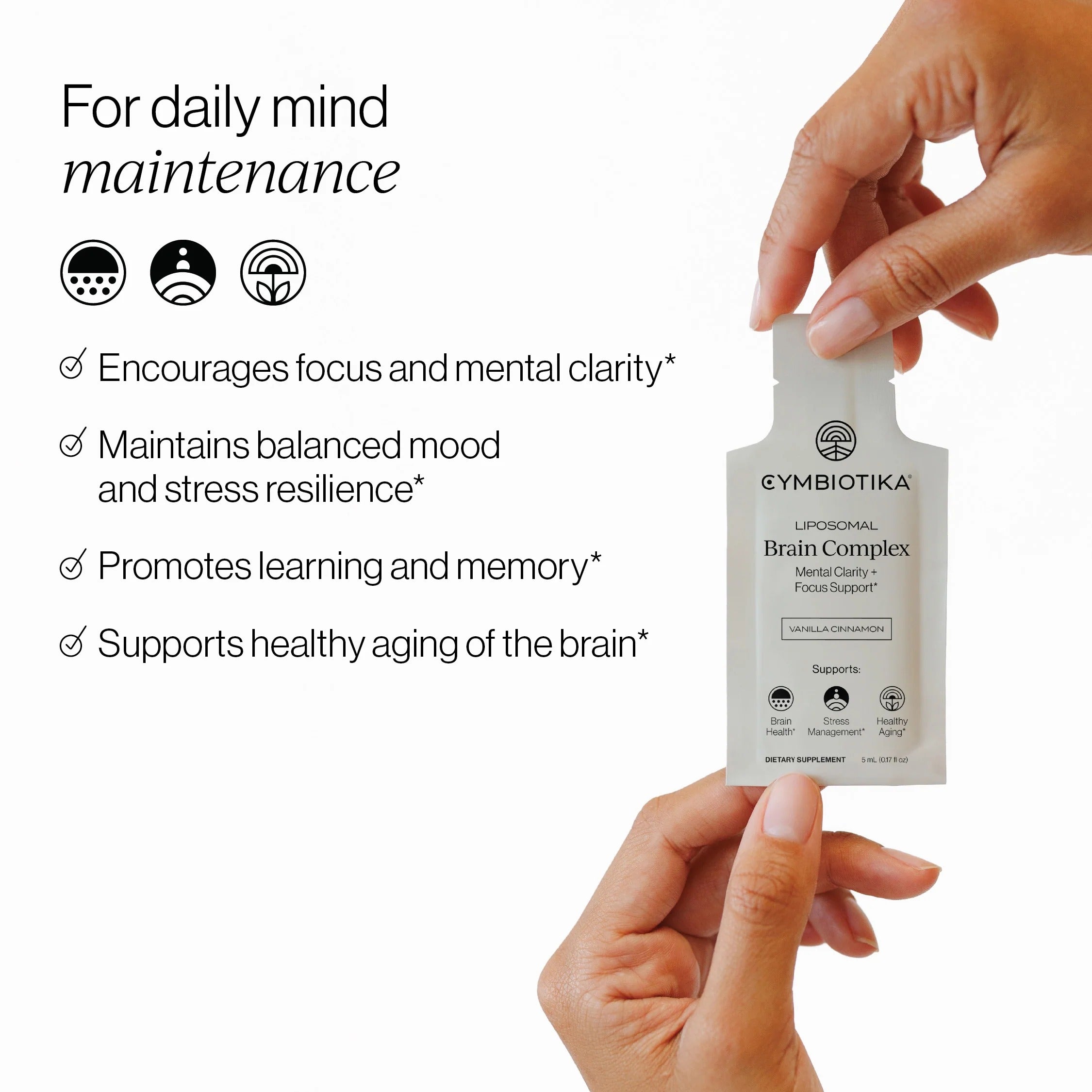 Cymbiotika® Liposomal Brain Complex for Mental Clarity + Focus Support