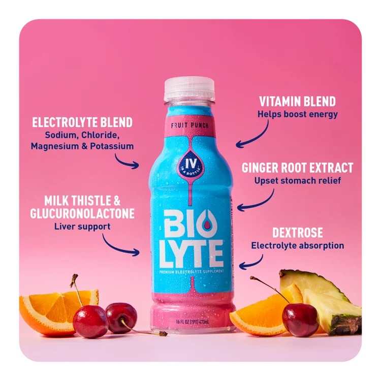 BIOLYTE® Hydration Electrolyte Drink (Fruit Punch)