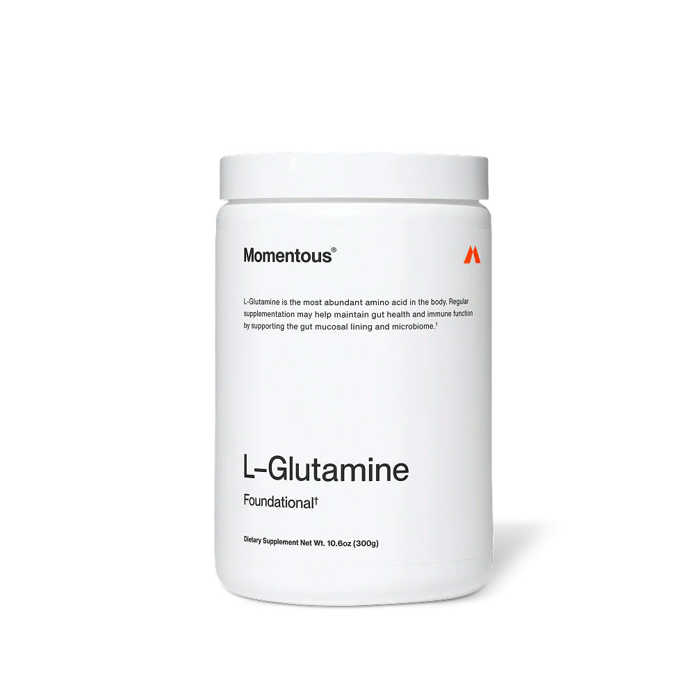 Momentous L-Glutamine Powder 5g, Gut & Recovery Support | 60 Servings