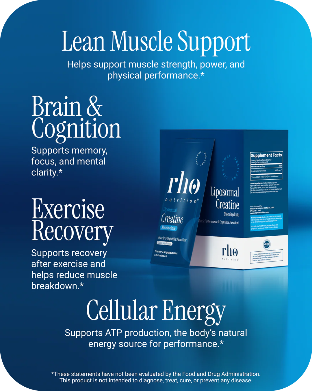 Rho Nutrition Liposomal Creatine Monohydrate (Travel Packs) – Pharmalynk Marketplace