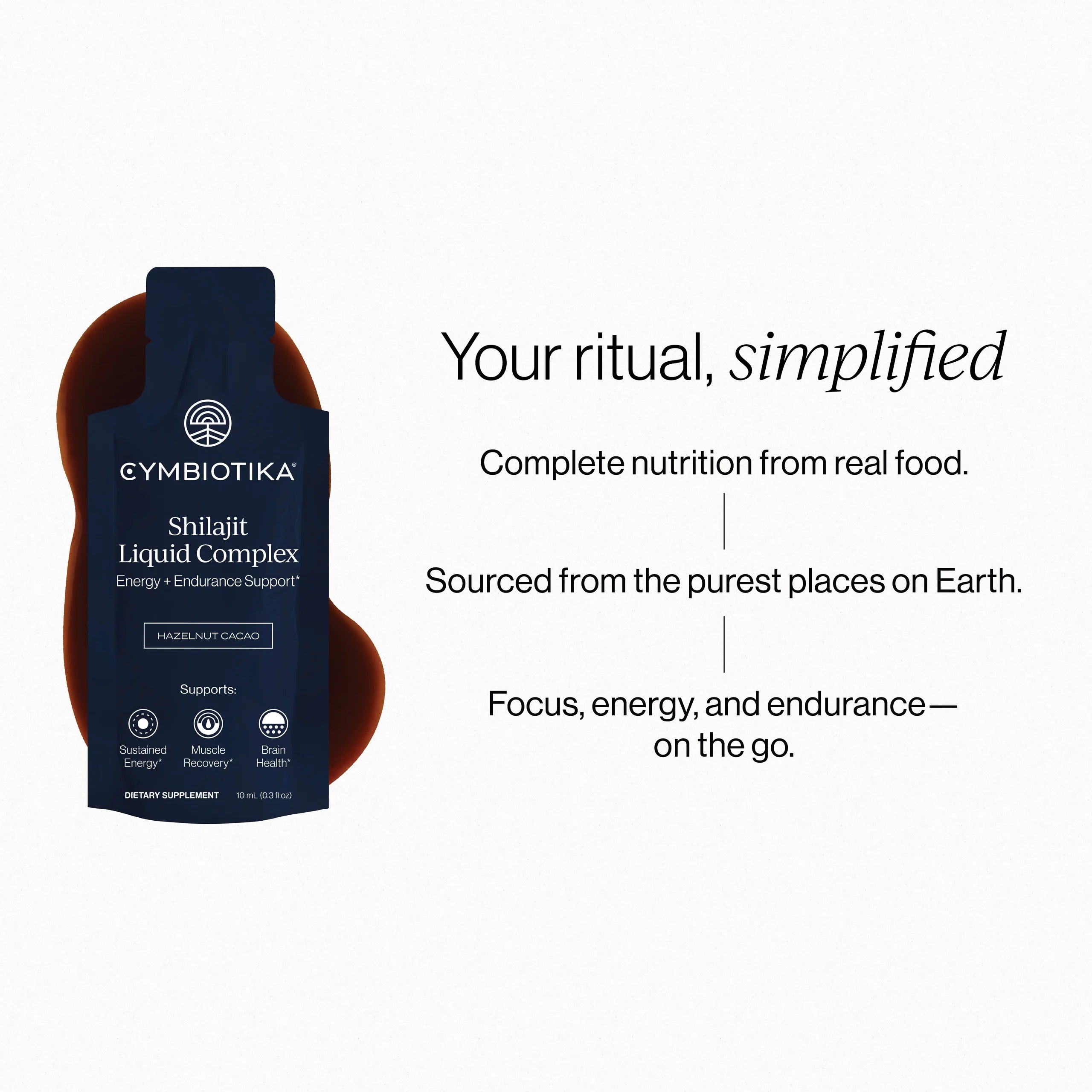 Cymbiotika® Shilajit Liquid Complex for Energy + Endurance Support