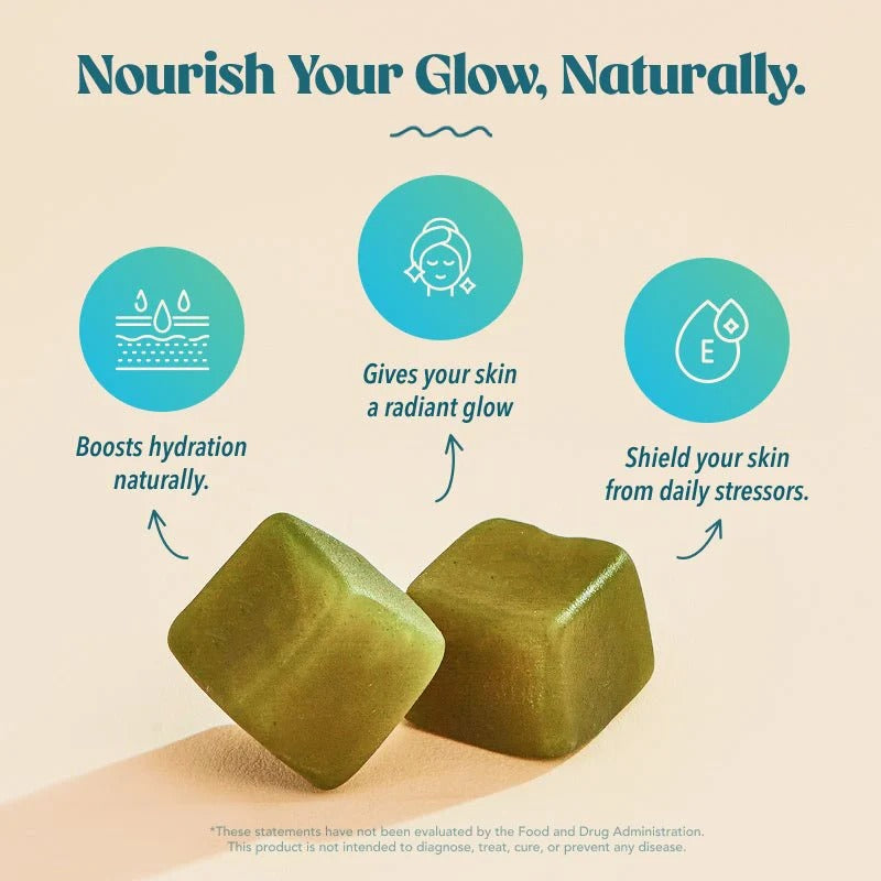 Akasha Superfoods GLOW Sea Moss & Pearl Powder Gummies