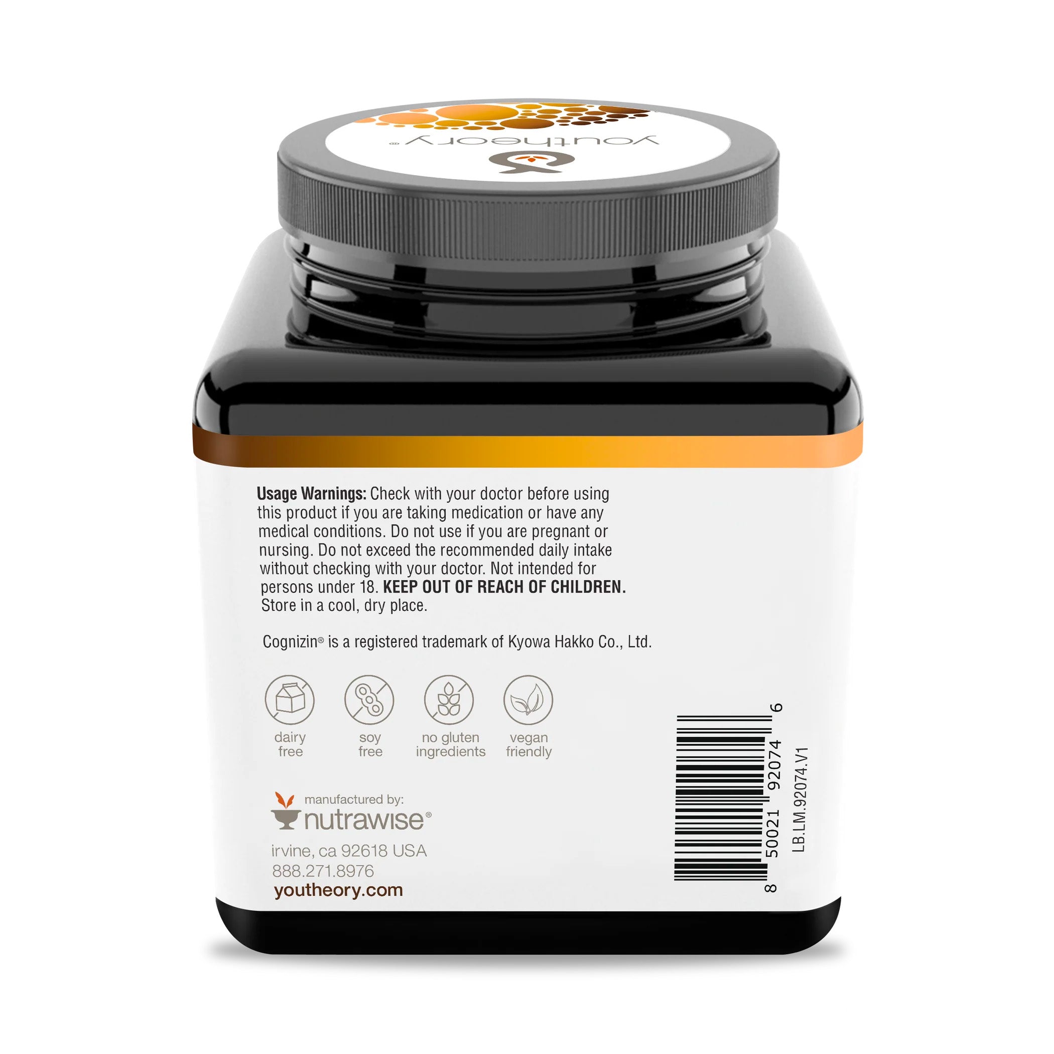 Youtheory® Lion's Mane+ Brain Health & Cognitive Function