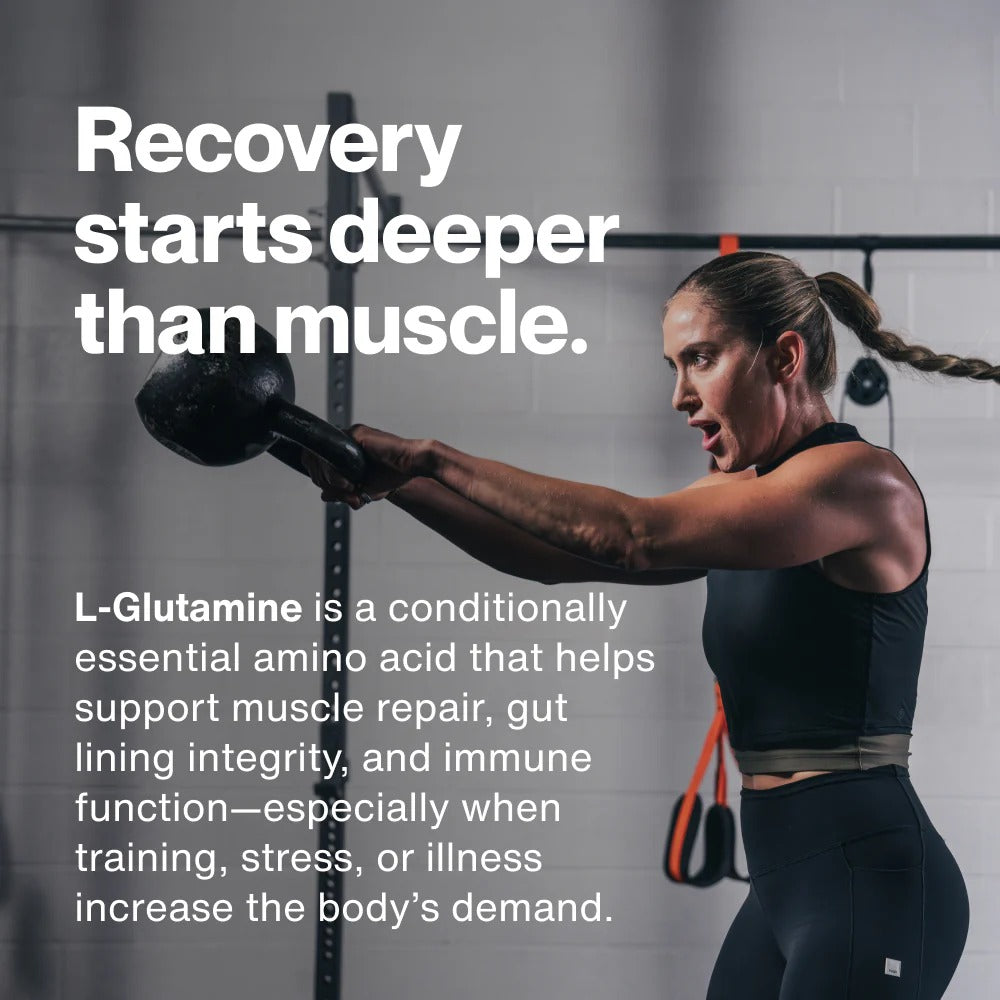 Momentous L-Glutamine Powder 5g, Gut & Recovery Support | 60 Servings