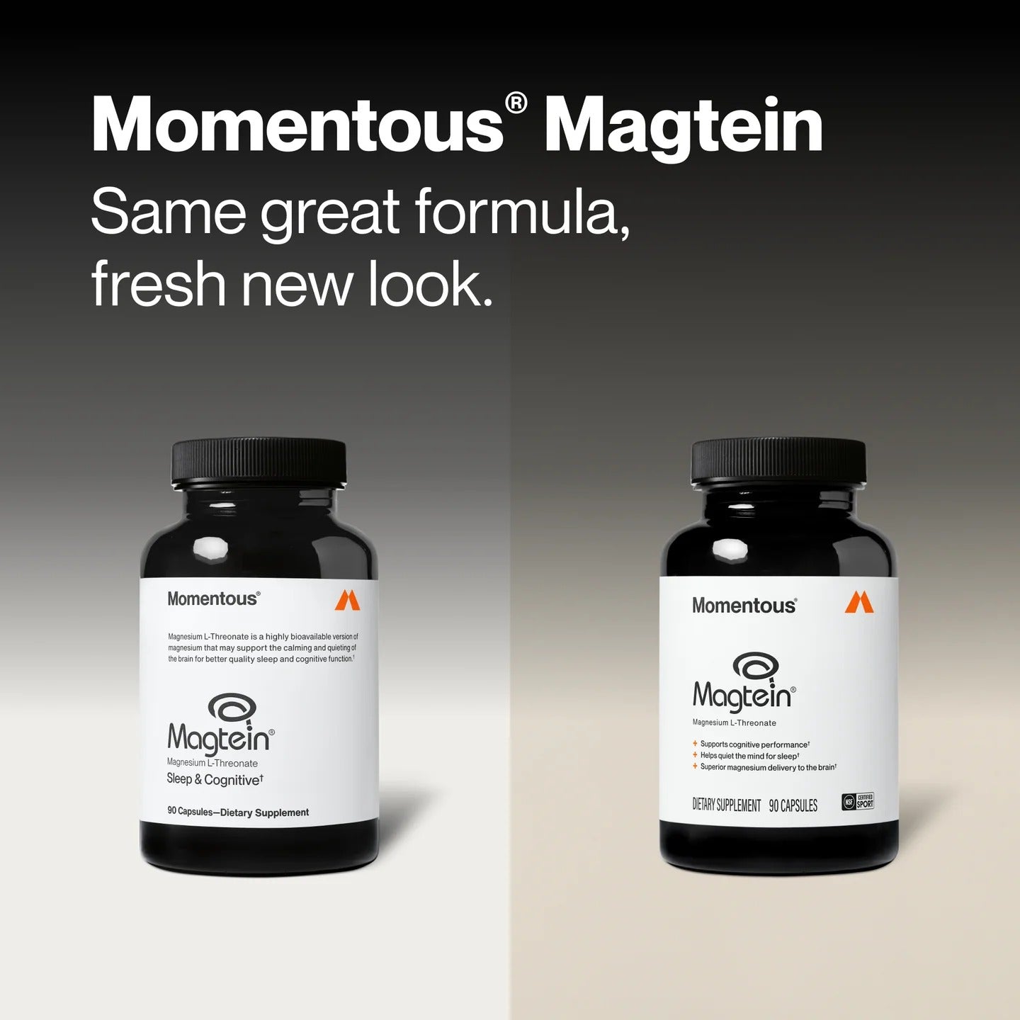 Momentous Magnesium L-Threonate with Magtein, Sleep & Cognitive Support | 90 Capsules