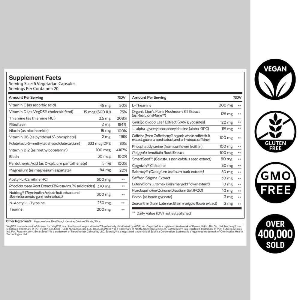 Qualia Mind® 2.0 - The Ultimate Blend for Brain Health