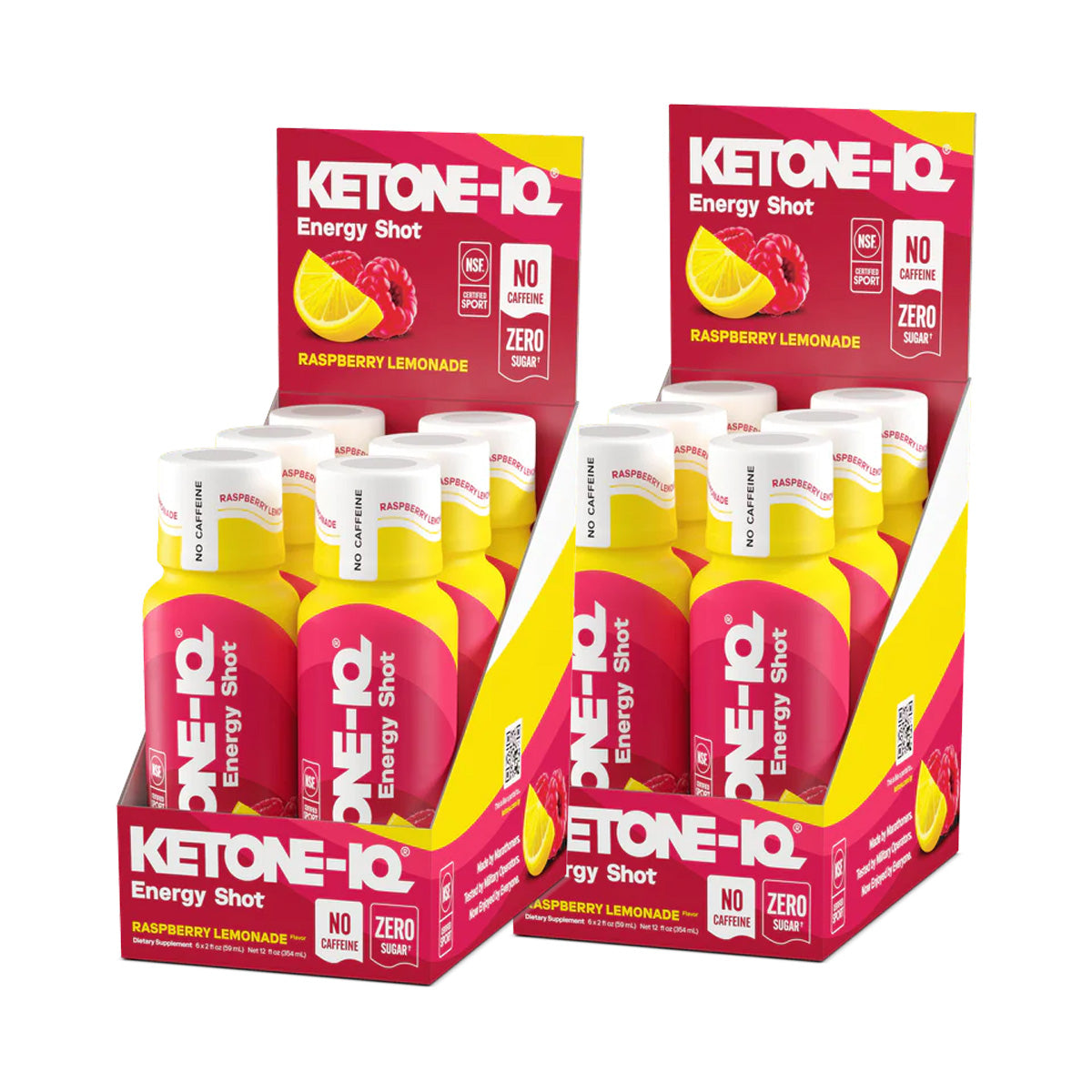 Ketone-IQ No Caffeine High Performance Energy Shot (Raspberry Lemonade)