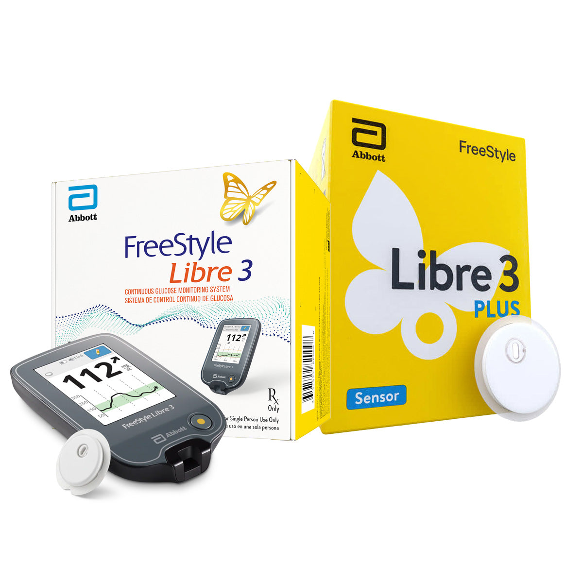 FreeStyle Libre 3 Reader + Libre 3 PLUS Sensor Bundle