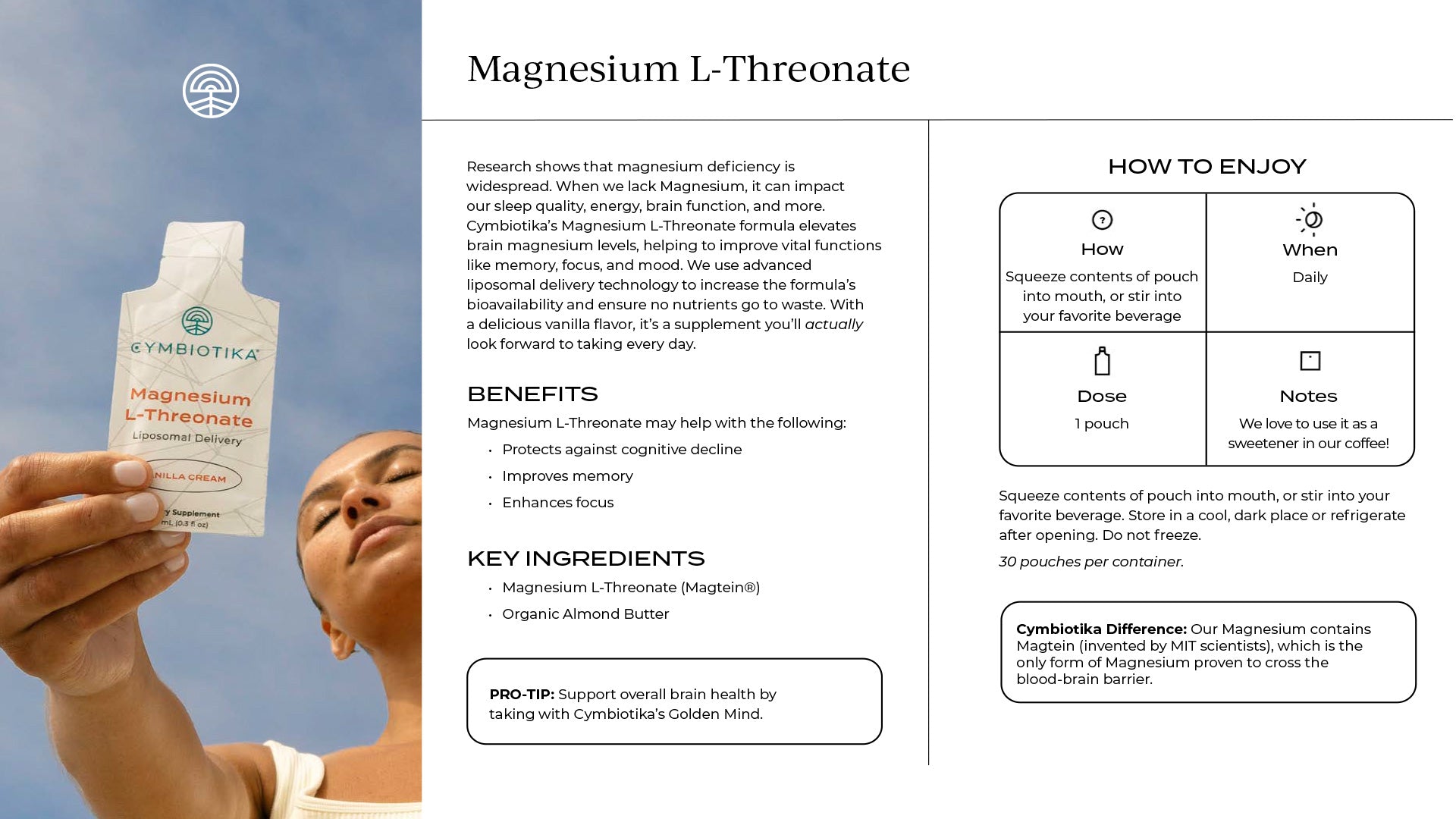 Cymbiotika® Magnesium L-Threonate