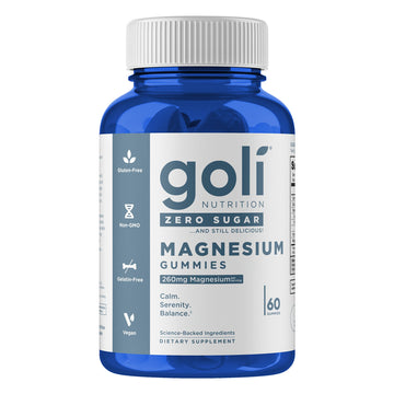 Goli® Nutrition Zero Sugar Magnesium Gummies (60 Gummies)
