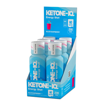 Ketone-IQ No Caffeine High Performance Energy Shot (Blue Raspberry)