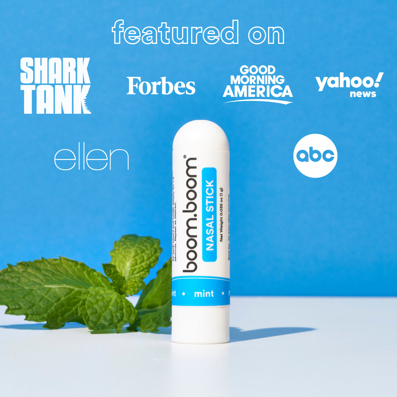 BoomBoom Naturals Nasal Stick (Mint)