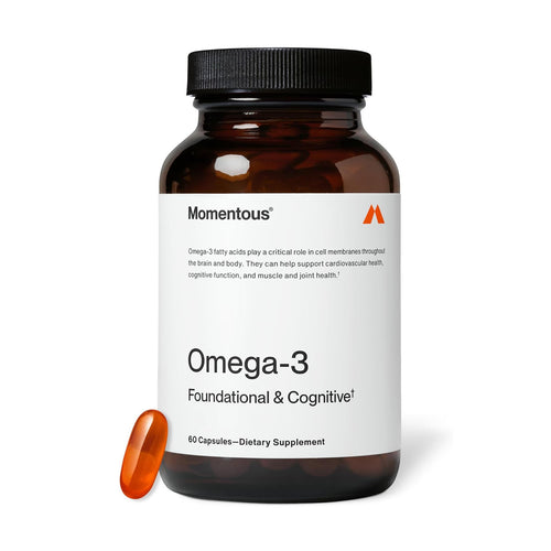Momentous Omega-3 Softgel Capsules - NSF Certified Fish Oil