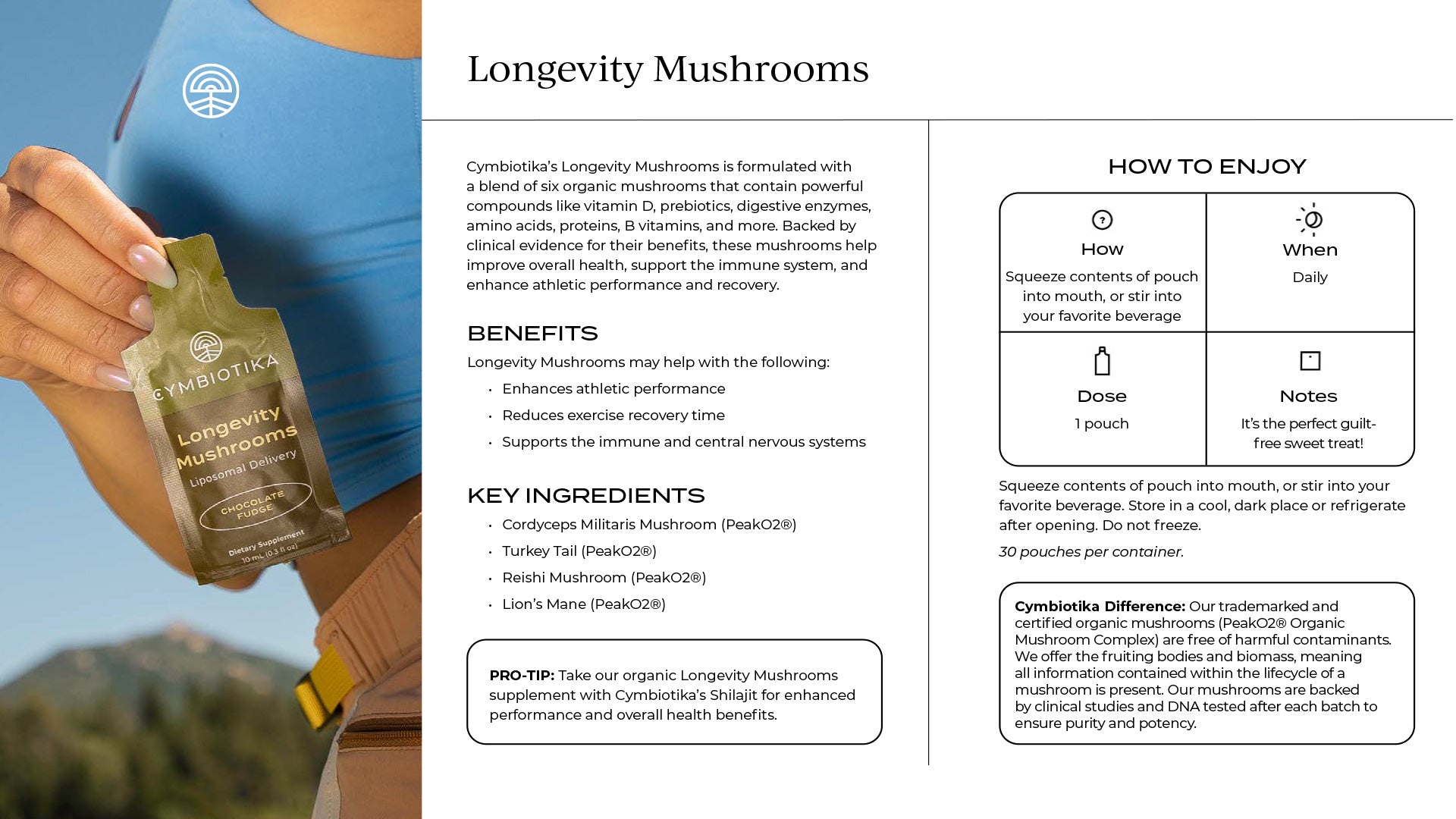 Cymbiotika® Longevity Mushrooms