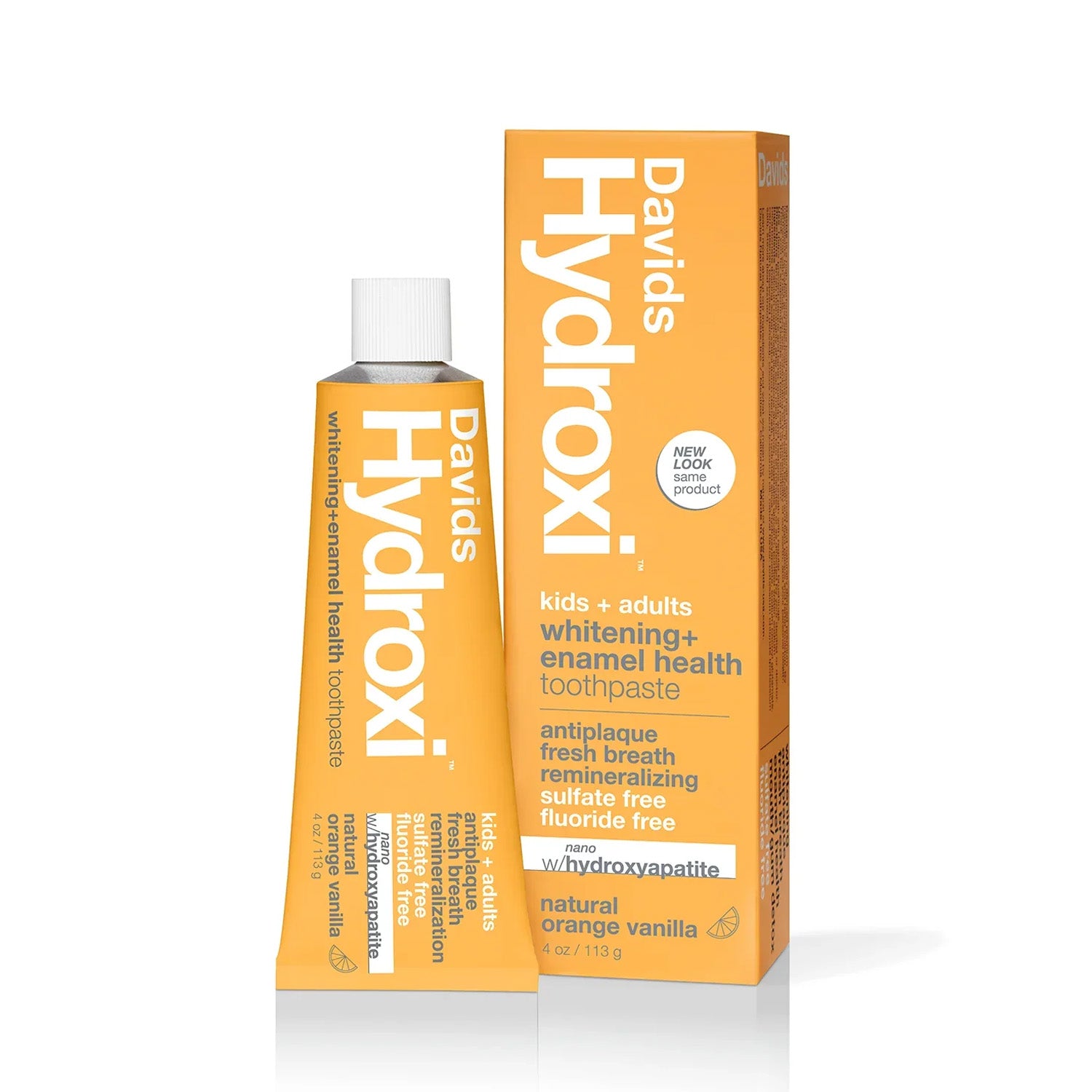 Davids Hydroxi™ Kids + Adults Nano Hydroxyapatite Premium Toothpaste (Orange Vanilla)