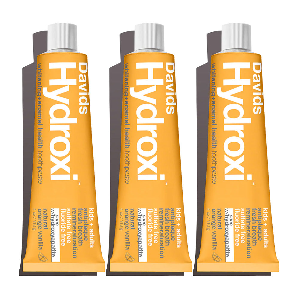 Davids Hydroxi™ Kids + Adults Nano Hydroxyapatite Premium Toothpaste (Orange Vanilla)