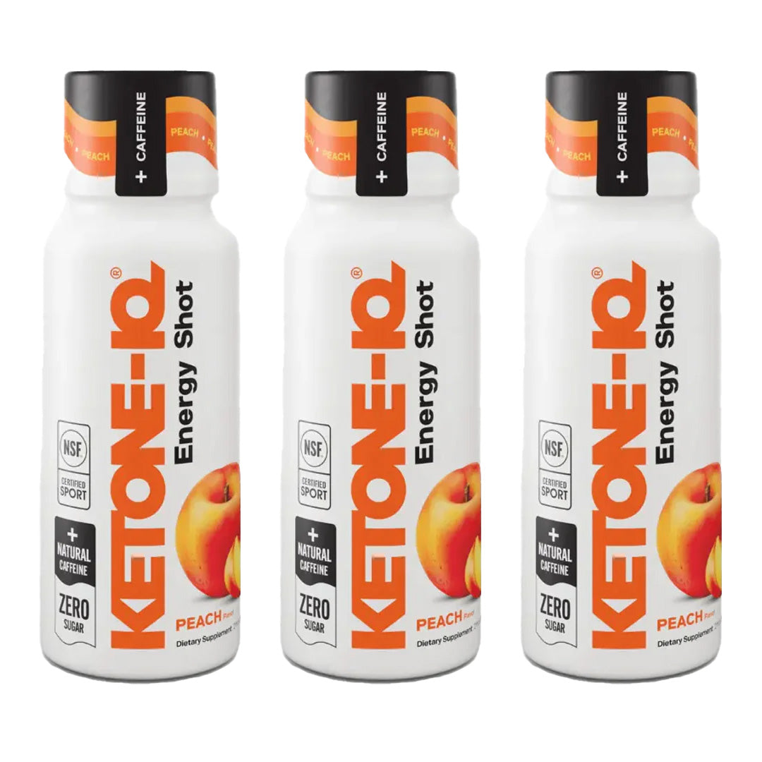 Ketone-IQ +Caffeine High Performance Energy Shot (Peach)