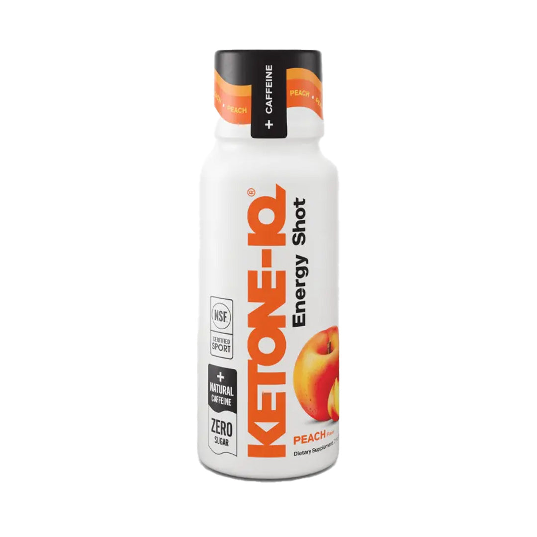 Ketone-IQ +Caffeine High Performance Energy Shot (Peach)