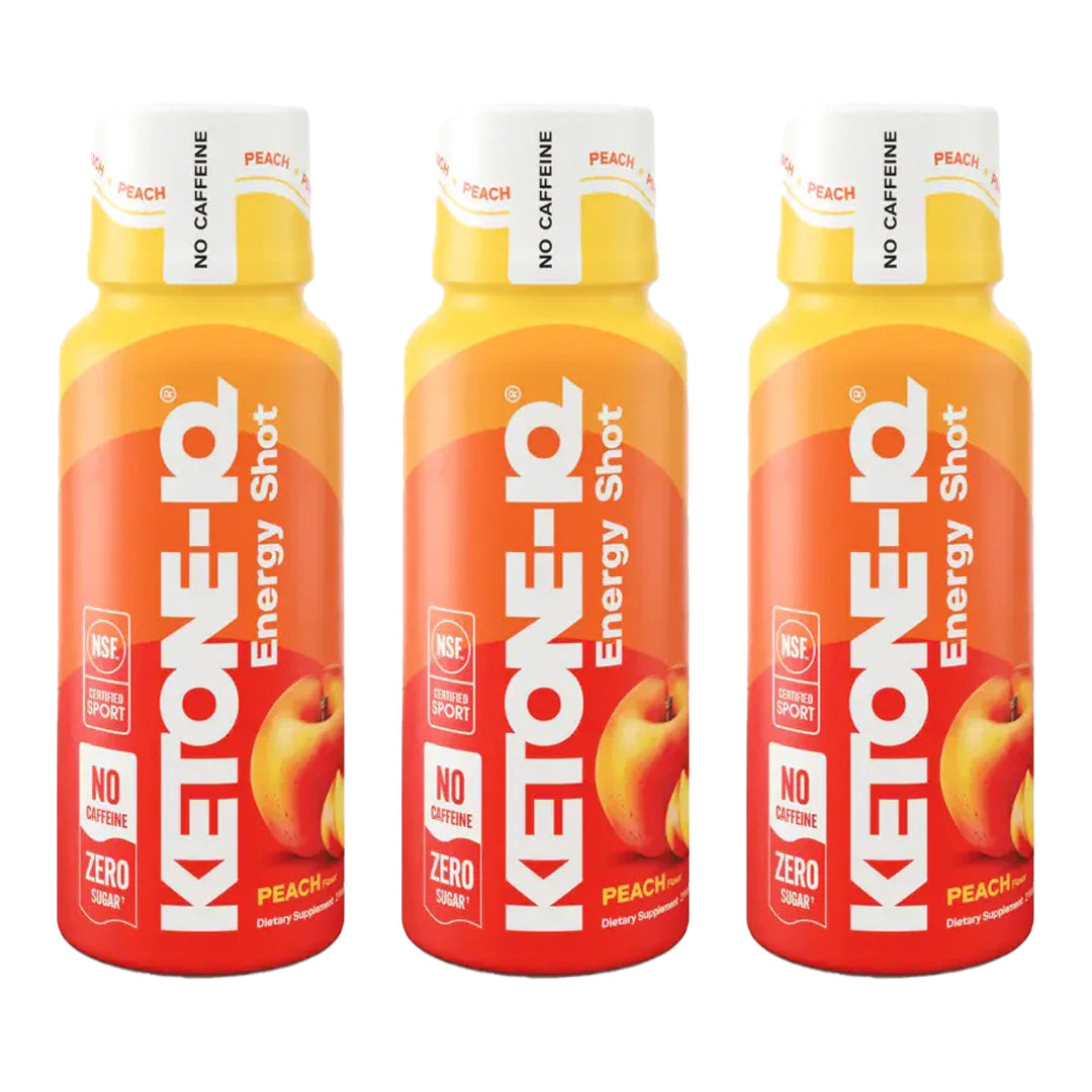 Ketone-IQ No Caffeine High Performance Energy Shot (Peach)