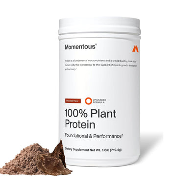 Momentous Chocolate 100% Plant Protein – 22 Serving Jar