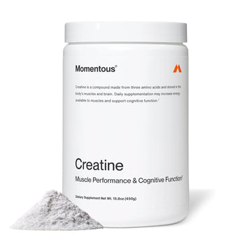 Momentous Creatine powder supplement with pure creatine monohydrate for muscle performance and cognitive function