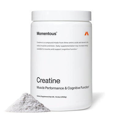 Momentous Creatine Monohydrate Powder (90 Serving Jar) - NSF Certified For Sport