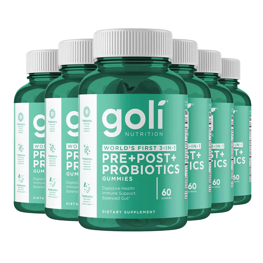 Goli® Nutrition Pre+Post+Probiotics Gummies