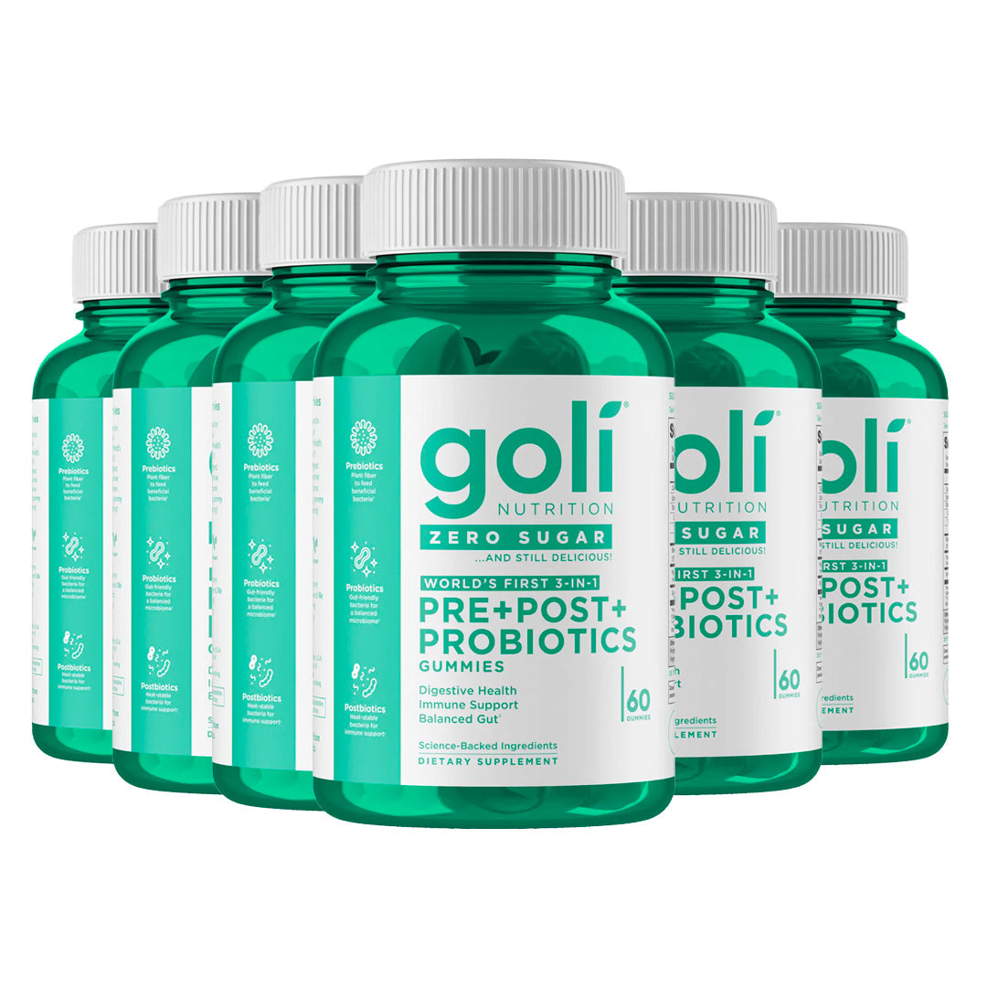 Goli® Nutrition Pre+Post+Probiotics Zero Sugar Gummies, 60 Gummies