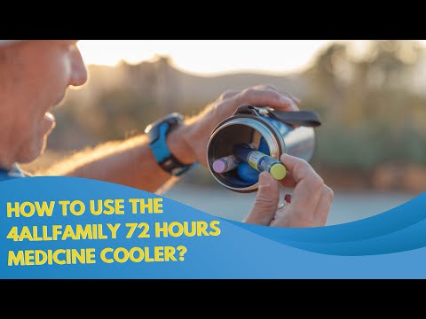 4ALLFAMILY Explorer 72 Hours Insulin Cooler 3-in-1 Medicine Travel Cooler