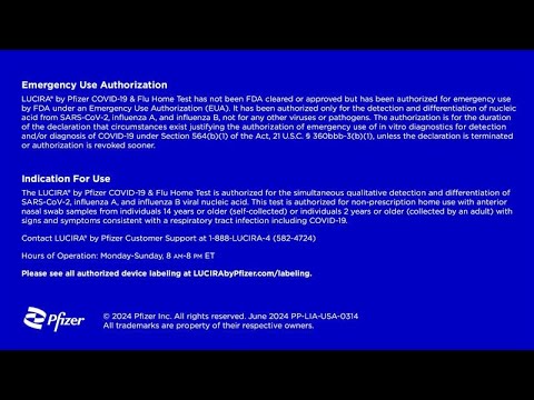 LUCIRA® by Pfizer COVID-19 & Flu Home Test