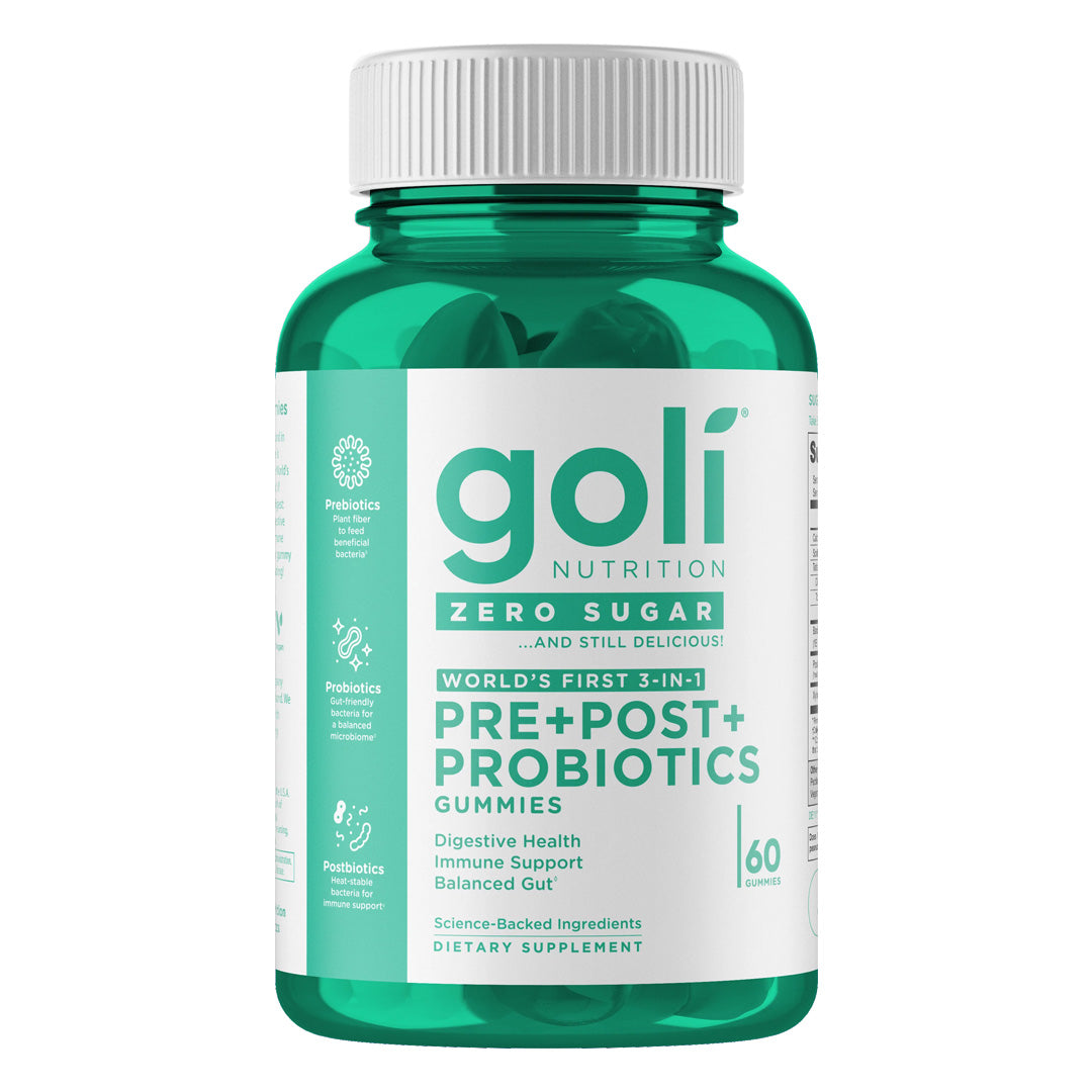 Goli® Nutrition Pre+Post+Probiotics Zero Sugar Gummies, 60 Gummies