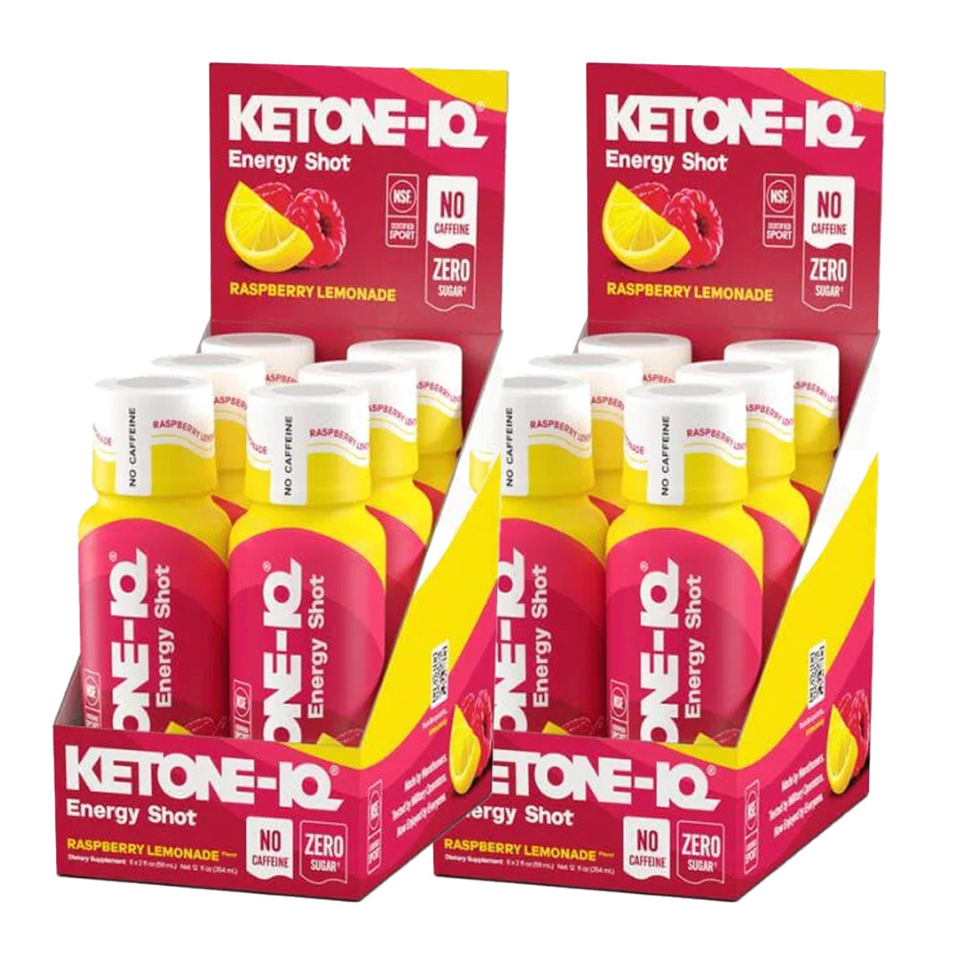 Ketone-IQ No Caffeine High Performance Energy Shot (Raspberry Lemonade)