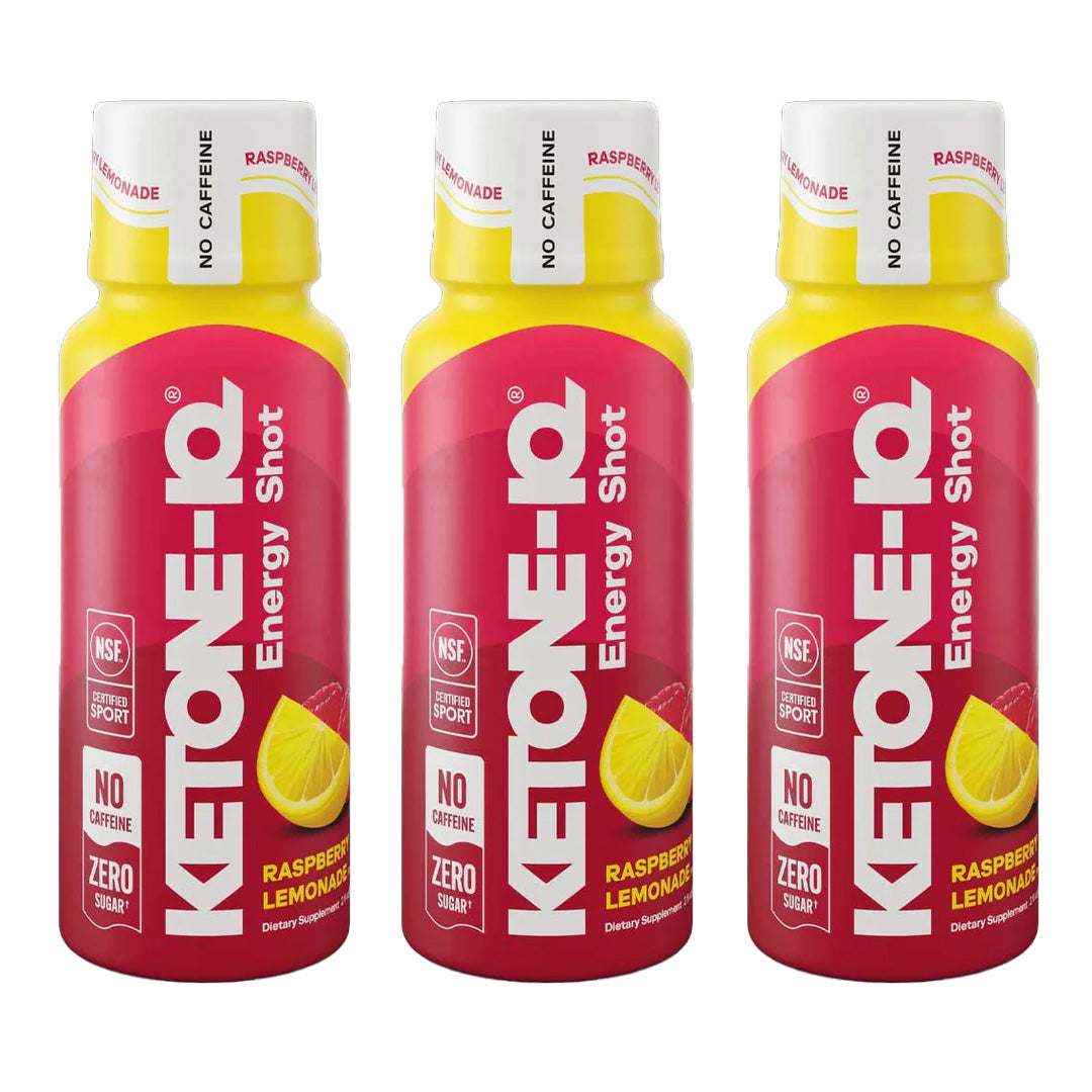 Ketone-IQ No Caffeine High Performance Energy Shot (Raspberry Lemonade)