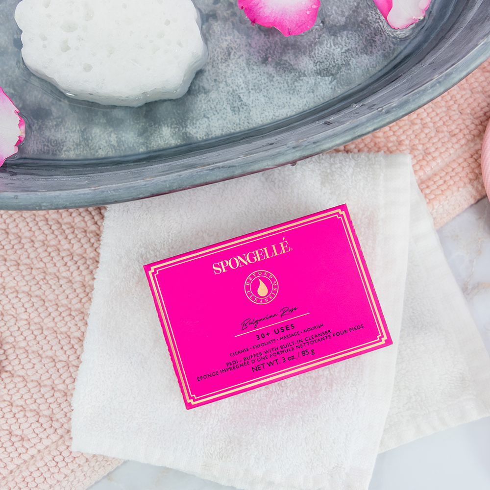 Spongellé® Pedi Buffer - Bulgarian Rose (30+ Washes)