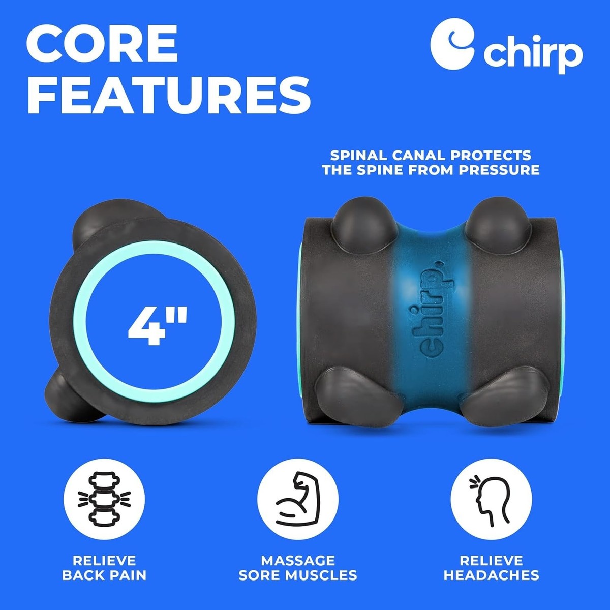 Chirp Wheel XR™ 4" Neck & Headache Relief Wheel