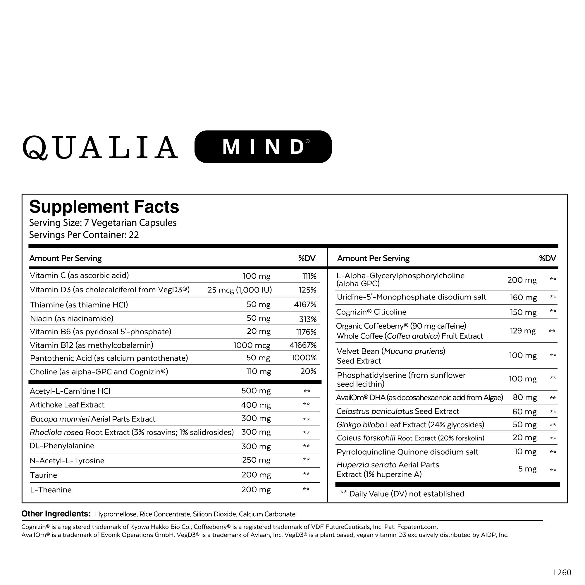 Qualia Mind™ - Nootropic Brain Supplement